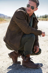 Jake Spanish Shearling Sheepskin Bomber Jacket