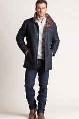 Hayes Quilted Spanish Shearling Sheepskin Car Coat