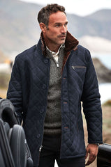 Hayes Quilted Spanish Shearling Sheepskin Car Coat