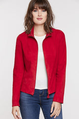 Reversible Goatskin Suede Leather Jacket