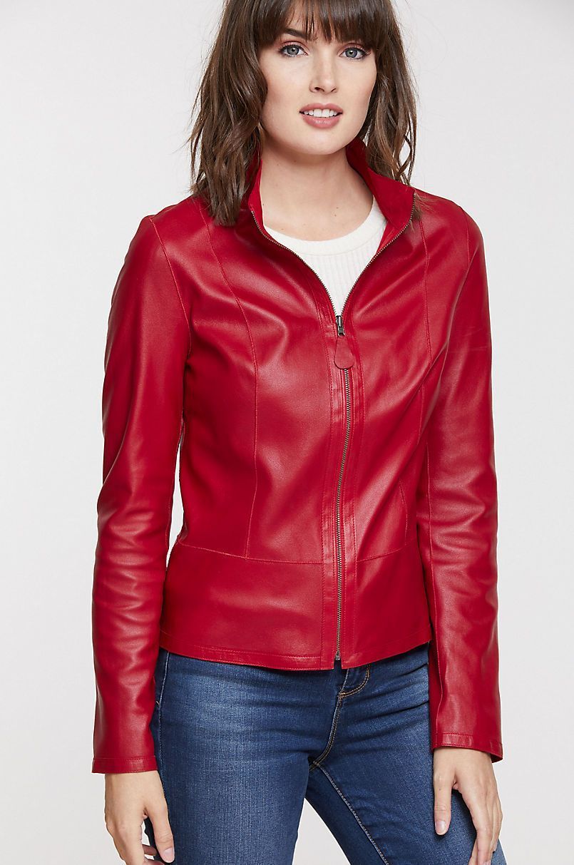 Reversible Goatskin Suede Leather Jacket