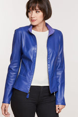 Reversible Goatskin Suede Leather Jacket