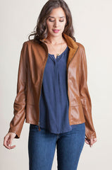 Reversible Goatskin Suede Leather Jacket