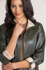 Rebecca Reversible Lambskin Leather Coat