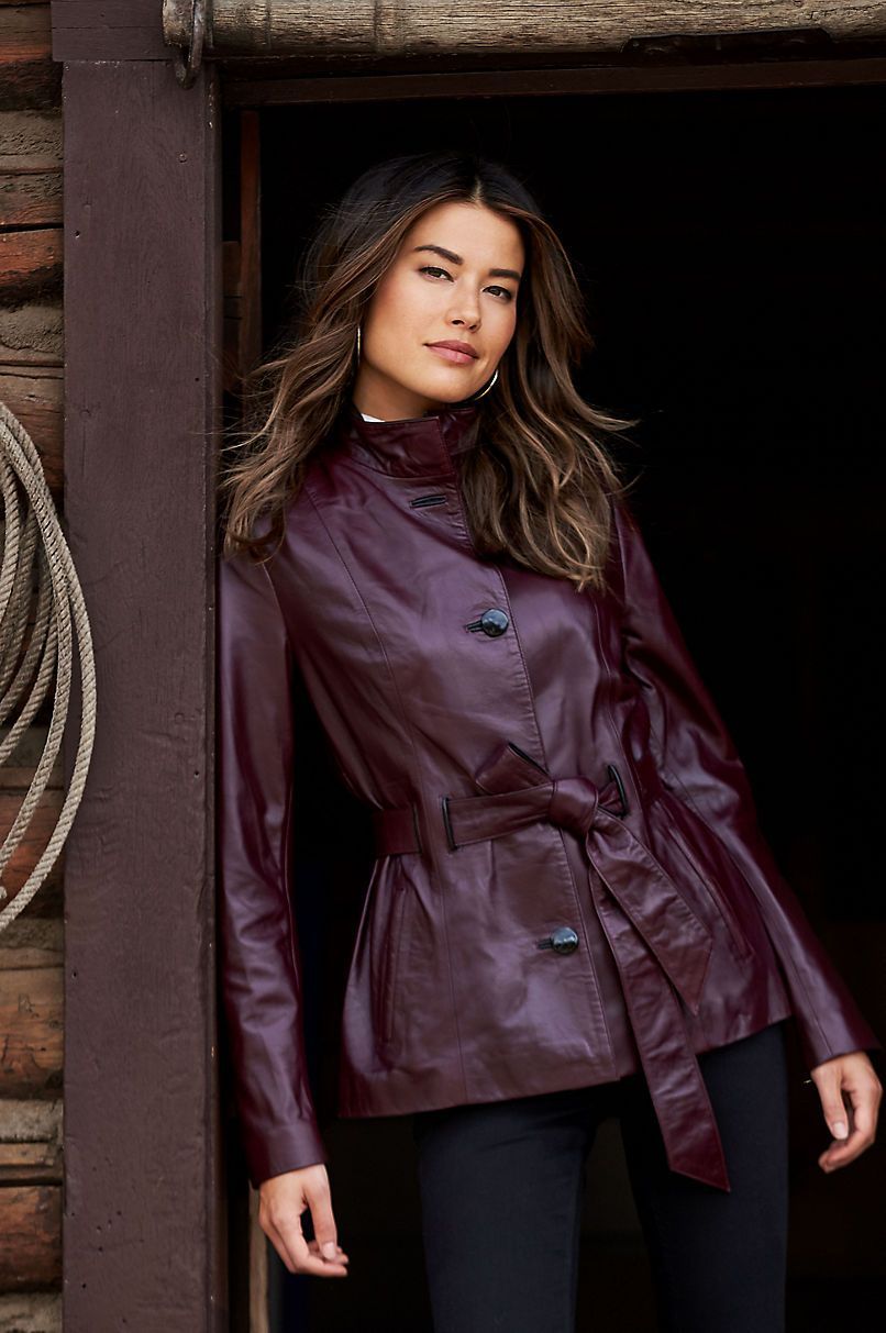 Tribeca Spanish Lambskin Leather Coat