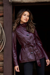 Tribeca Spanish Lambskin Leather Coat
