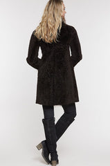 Grace Reversible Astrakhan Lamb Fur and Leather Coat with Fox Fur Trim