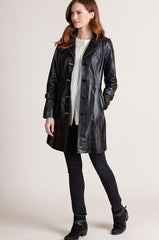 Mia Italian Lambskin Leather Coat