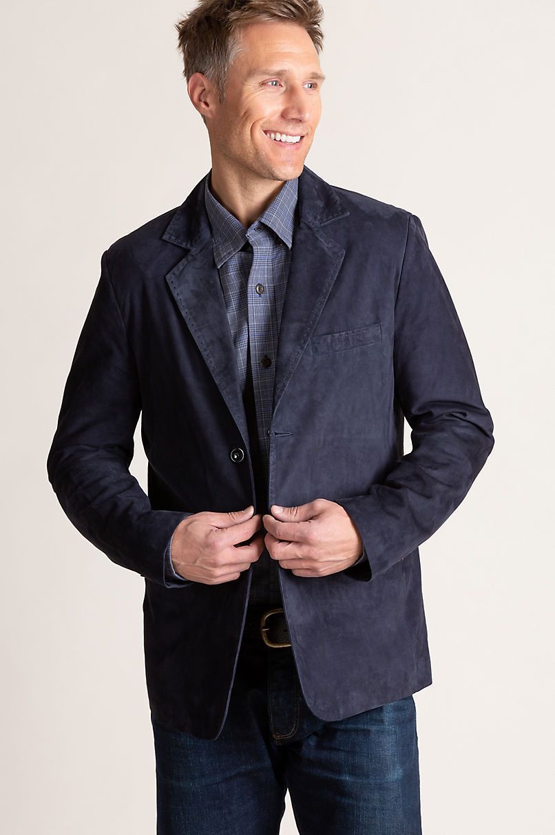 Italian Matisse Lambskin Suede Blazer