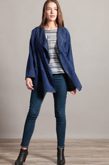 Erica Lambskin Suede Leather Jacket