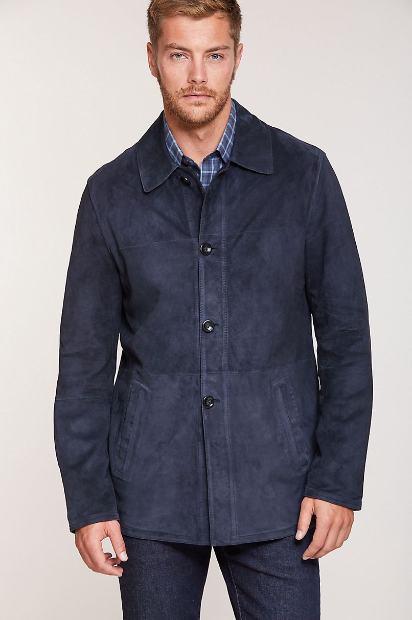 Earl Reversible Italian Lambskin Suede Blazer