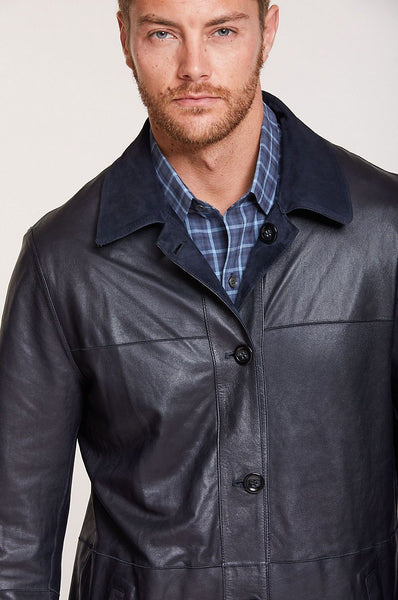 Earl Reversible Italian Lambskin Suede Blazer