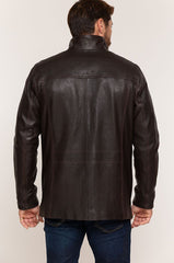 Italian Lambskin Leather Car Coat