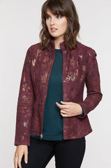 Sasha Reversible Italian Lambskin Suede Leather Jacket