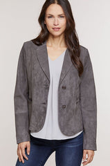 Tara Italian Lambskin Suede Blazer