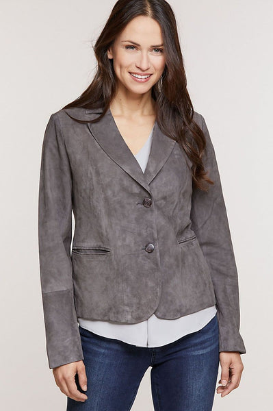 Tara Italian Lambskin Suede Blazer