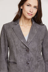 Tara Italian Lambskin Suede Blazer