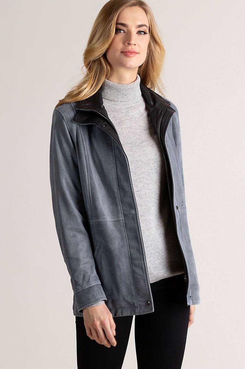 Rory Distressed Lambskin Leather Jacket