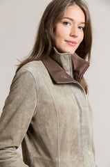 Rory Distressed Lambskin Leather Jacket