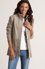 Rory Distressed Lambskin Leather Jacket