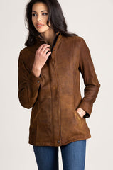 Rory Distressed Lambskin Leather Jacket