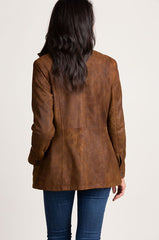 Rory Distressed Lambskin Leather Jacket