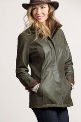 Rory Rustic Lambskin Leather Jacket