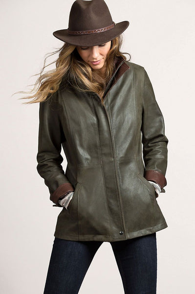 Rory Rustic Lambskin Leather Jacket