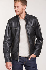 Stanley Lambskin Leather Moto Jacket