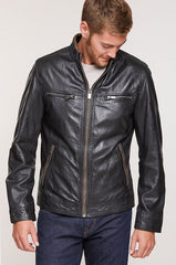 Stanley Lambskin Leather Moto Jacket