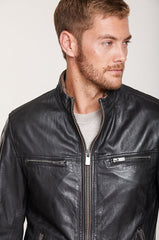 Stanley Lambskin Leather Moto Jacket
