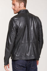 Stanley Lambskin Leather Moto Jacket