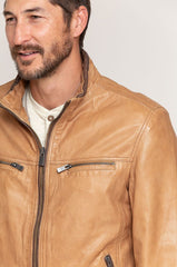 Stanley Lambskin Leather Moto Jacket