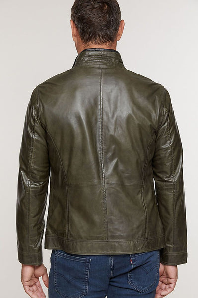 Stanley Lambskin Leather Moto Jacket