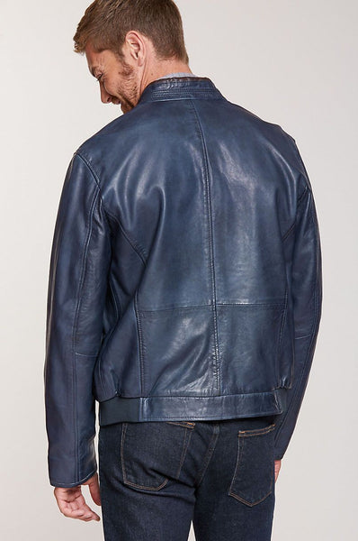 Gavin Lambskin Leather Bomber Jacket