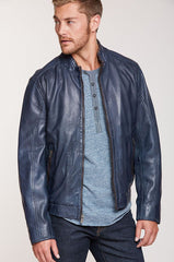 Gavin Lambskin Leather Bomber Jacket