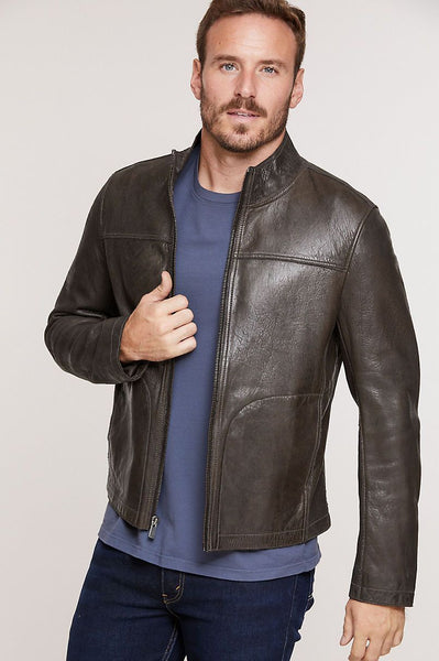 Eddie Lambskin Leather Moto Jacket