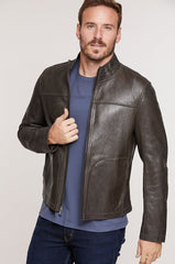 Eddie Lambskin Leather Moto Jacket