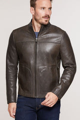 Eddie Lambskin Leather Moto Jacket