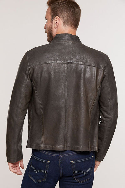 Eddie Lambskin Leather Moto Jacket