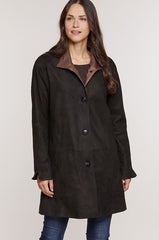 Charlotte Italian Lambskin Leather Coat