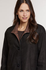 Charlotte Italian Lambskin Leather Coat