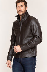 Rolf Lambskin Leather Jacket