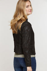 Heather Italian Lambskin Suede Jacket
