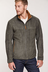 Barcelona Lambskin Suede Leather Jacket