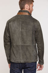 Barcelona Lambskin Suede Leather Jacket