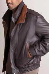 Avenger A-2 Lambskin Leather Bomber Jacket