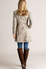 Zena New Zealand Lambskin Leather Frock Coat