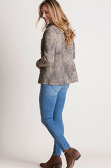 Coretta Reversible Lambskin Leather Shirt Jacket