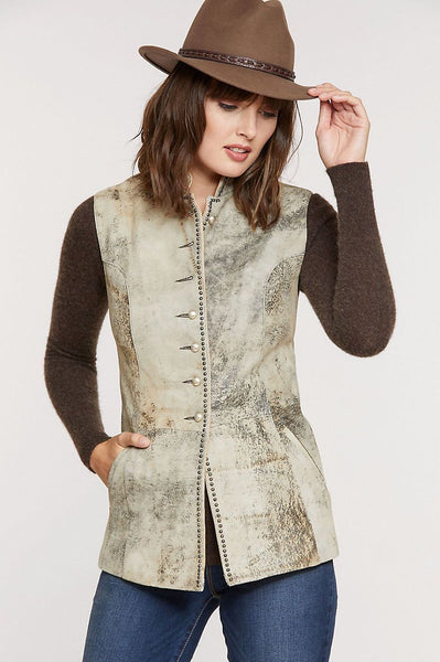 Cheyenne Lambskin Suede Leather Vest